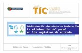Administración electrónica en Gobierno Vasco: La eliminación del papel en los registros de entrada