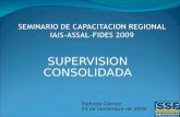 SEMINARIO DE CAPACITACION REGIONAL IAIS-ASSAL-FIDES 2009