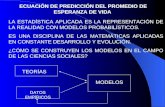 ECUACIÓN DE PREDICCIÓN DEL PROMEDIO DE ESPERANZA DE VIDA