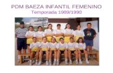 PDM BAEZA INFANTIL FEMENINO Temporada 1989/1990