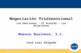 Negociación Tridimensional Las Emociones - El Acuerdo – Las Relaciones Monere Business, S.C.