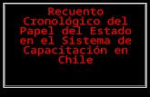 Recuento Cronológico del Papel del Estado en el Sistema de Capacitación en Chile