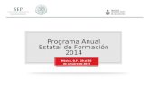 Programa Anual Estatal de Formación 2014