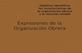 Expresiones de la Organización Obrera