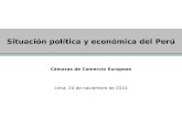 Situación política y económica del Perú