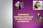 CRITERIOS  JURISDICcIONALES  EN PROCESOS DE ALIMENTOS
