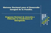 Programa Nacional de Atención a Población en Condiciones de Emergencia.