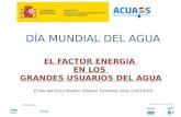 EL FACTOR ENERGIA  EN LOS  GRANDES USUARIOS DEL AGUA