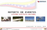REPORTE DE EVENTOS SISTEMA ELÉCTRICO NACIONAL
