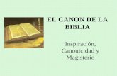 EL CANON DE LA BIBLIA