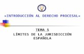 «INTRODUCCIÓN AL DERECHO PROCESAL» TEMA 5 LÍMITES DE LA JURISDICCIÓN ESPAÑOLA