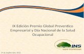 IX Edición Premio Global Preventico Empresarial y Día Nacional de la Salud Ocupacional