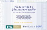 Productividad e internacionalización El crecimiento español ante los  nuevos cambios estructurales