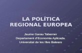LA POLÍTICA REGIONAL EUROPEA