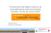 Prevención del daño renal en el procedimiento intervencionista Sevilla, 24-25 de Junio 2005