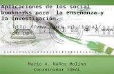Aplicaciones de los social bookmarks para  la enseñanza y la investigación.