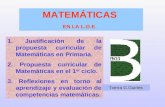 1. Justificación de la propuesta curricular de Matemáticas en Primaria.