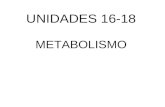 UNIDADES 16-18 METABOLISMO