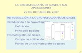 INTRODUCCIÓN A LA CROMATOGRAFÍA DE GASES Introducción a la cromatografía.  Definición