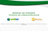 MANUAL DE USUARIO  Sistema de videoconferencia