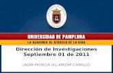 Dirección de Investigaciones Septiembre 01 de 2011