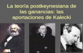 La teoría postkeynesiana de las ganancias: las aportaciones de Kalecki