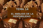 TEMA 14 EL ANÁLISIS DE LA RENTABILIDAD