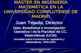 MÁSTER EN INGENIERÍA MATEMÁTICA EN LA UNIVERSIDAD COMPLUTENSE DE MADRID