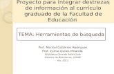 Proyecto para integrar destrezas de información al currículo graduado de la Facultad de Educación