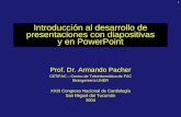 Introducción al desarrollo de presentaciones  con diapositivas y  en PowerPoint