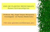 USO DE PLANTAS MEDICINALES Bases Farmacológicas