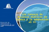 Los Consejo de Recursos Hídricos de Cuenca y la adaptación al CC