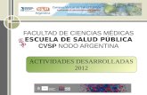 FACULTAD DE CIENCIAS MÉDICAS ESCUELA DE SALUD PÚBLICA CVSP  NODO ARGENTINA