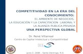 Dr. Ren é Villarreal Centro de Capital Intelectual y Competitividad