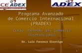 Programa Avanzado de Comercio Internacional (PRADEX)