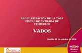 REGULARIZACIÓN DE LA TASA FISCAL DE ENTRADA DE VEHÍCULOS VADOS