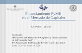 Financiamiento PyME  en el Mercado de Capitales