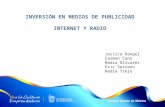 INVERSIÓN EN MEDIOS DE PUBLICIDAD INTERNET Y RADIO