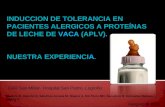INDUCCION DE TOLERANCIA EN PACIENTES ALERGICOS A PROTEÍNAS DE LECHE DE  VACA  (APLV).
