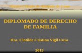 Ilustre Colegio de Abogado de Lima  DIPLOMADO DE DERECHO DE FAMILIA