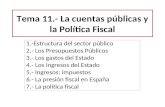 Tema 11.- La cuentas públicas y la Política Fiscal