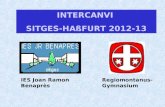 INTERCANVI SITGES-HAßFURT 2012-13