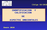 IDENTIFICACION  Y CALIFICACION  DE  ASPECTOS AMBIENTALES