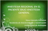 ANESTESIA REGIONAL EN EL PACIENTE BAJO ANESTESIA GENERAL