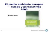 El medio ambiente europeo — estado y perspectivas 2005