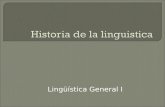 Historia de la  linguistica