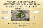 Máster Oficial en Restauración de Ecosistemas 2009-2010 Isabel Prado Fernández