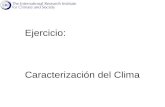 Ejercicio: Caracterización del Clima
