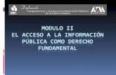 Modulo II El acceso a la información pública como derecho fundamental