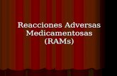 Reacciones Adversas Medicamentosas (RAMs)